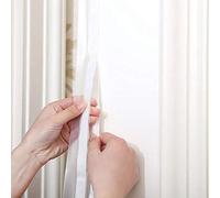 Cryfokt Puerta Ventana Sello de Silicona Tira de Barrido Burlete Autoadhesivo Burlete Excluidor para Armarios Muebles Ahorro de Energía Blanco 25mm*5m (25mm*5m (blanco/blanquecino al azar))