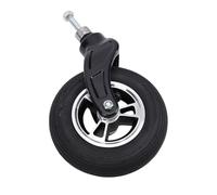 Cryfokt Rueda de Goma Inflable Antideslizante con Soporte de Carga Fuerte de 7 Pulgadas para Carros, Cubo de Aleación de Aluminio, Carros Manuales/eléctricos