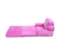 Cryfokt Sofá Convertible para Niños en Tumbona, Bonito Diseño de Dibujos Animados para Leer y Descansar, Cómoda Cama para Niños Pequeños (Purple)
