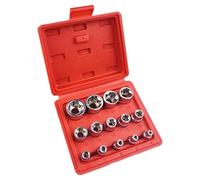 Crynvor 14 Piezas Juego de Llaves de Vaso, E-Torx Star Socket Set
