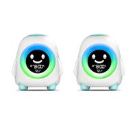 Cryofu 2 alarmas para niños, alarma para niños, entrenador de sueño para despertar, luz colorida, temporizador de siesta
