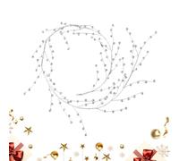 Crystal Garland, Elegant Realistic Christmas Wreath Decoration, Sparkling Crystals for Outdoor Chandelier Mantel Porch Stairs Front Door Winter Holiday Display Home Decoration