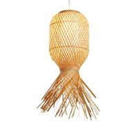 CSSYKV Lámpara De Restaurante Con Pantalla De Mimbre Natural Y Cesta De Bambú