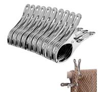 CTForest Grandes Playa Toalla Clips, Acero Inoxidable, 10PCS