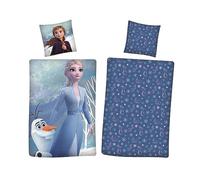 CTI Disney Frozen 2 Anna Elsa Niña Ropa de Cama Reversible Set Flowers