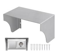 CTIRCHIU Cubierta impermeable para timbre de puerta de acero inoxidable, caja a prueba de salpicaduras para enchufes exteriores y cargador de vehículo eléctrico, protege la electrónica de