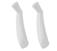 CTIRCHIU Manivela Manual para Ventana de Metal Blanco, Diseño Compacto y Compatible, Pack de 2 Piezas para Reparación y Apertura de Puertas y Ventanas