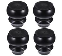 CTIRCHIU Patas de Muebles de Madera Maciza Nogal, Juego de 4 Patas Torneadas para Armarios y Tocadores, Accesorios Resistentes para Reposición y Mejora de Sofás y Mesas, Instalación