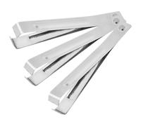 CTIRCHIU Pelador de Ajos Pequeño de Acero Inoxidable 3 Piezas, Herramienta de Pelado Reutilizable Fácil de Usar y Portátil para Verduras y Ajos