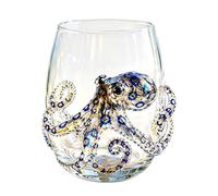 ctopus Glassware, Artisanal Blue Ringed Octopus Glassware for Coastal Home Decor Ocean Lovers (#22)
