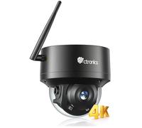 Ctronics 4K 8MP PTZ Cámara Vigilancia WiFi Exterior | IP Camera WiFi 5G/2,4G Detección Humana/Vehículo/Mascota, Seguimiento Auto, UHD Visión Nocturna IR, 64G TF Tarjeta Incluida