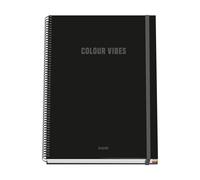 Cuaderno A4 Colour Vibes Negro - Dohe - indyaeduocio