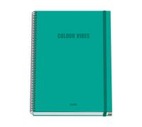 Cuaderno A4 Colour Vibes Verde - Dohe - indyaeduocio