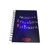 Cuaderno A5 Stranger Things con LED - Cuaderno anillas