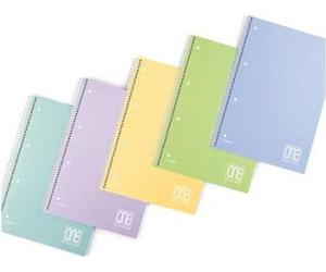Cuaderno Blasetti, un solo color, formato A4, 81 hojas, varios colores