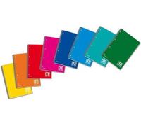 Cuaderno Blasetti, un solo color, tamaño A4, 60 hojas, varios colores
