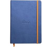Cuaderno con goma elástica Rhodia 118722 C Book Rhodiarama, 96 hojas, color azul zafiro A5