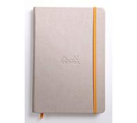 Cuaderno con goma elástica Rhodia 118722 C Book Rhodiarama, 96 hojas, color beige A5