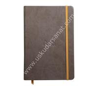 Cuaderno con goma elástica Rhodia 118722 C Book Rhodiarama, 96 hojas, color marrón A5