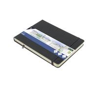 Cuaderno de bocetos Kangaro A5 Landscape Cold Grey PU Tapa dura 80 hojas 140 gramos papel crema con banda elástica y banda