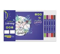 Cuaderno de lettering A4 +5 rotuladores doble punta