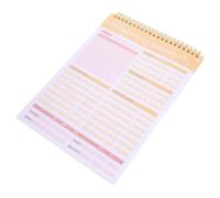 Cuaderno de Menú Semanal Desprendible para Comidas del Hogar, Papel Rosa | Planificador Doméstico, Seguimiento Alimenticio y Organización, para Estudiantes y Profesionales Ocupados