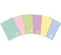 Cuaderno de notas Blasetti, color pastel, formato A4, 21 hojas, varios colores