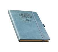 Cuaderno de notas genérico y diario diario encuadernado en cuero, papel
