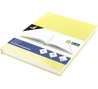 Cuaderno escolar Kangaro A5 de tapa dura, color amarillo pastel, 80 hojas, 80 gramos