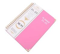 Cuaderno Espiral A5 Rosa de Hierro, Planificación Diaria y Objetivos | Papel Práctico, Diseño Simple, Fácil de Llevar, para Estudiantes y Oficina, Uso Personal y Registro