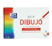 Cuaderno Espiral Dibujo OXFORD Escolar Liso, Din-A4+ 130 gr. 20 Hojas