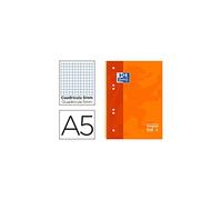 Cuaderno Espiral OXFORD Classic EB1, Din-A5 120H, Tapa Dura Cuadros 5 mm. Surtidos