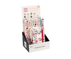 Cuaderno finocam moniquilla tapa dura 9x15/a5 72h 80gr. liso con goma