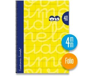 Cuaderno lamela amarillo din a4 5 piezas 80 hojas