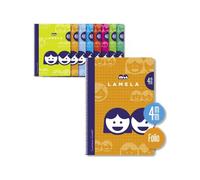 CUADERNO LAMELA TAMAÑO FOLIO 2.5 - 3- 4 mm - CUADERNO CON 80 HOJAS - CON ESPIRAL - TAPA CARTÓN - PACK 2 UNIDADES Multicolor