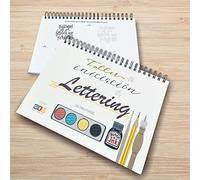 Cuaderno Lettering Para Aprender A Dibujar y Rotular - Caligrafía Creativa - 141 Páginas Con Ejercicios Para Estimular Tu Imaginación y Creatividad: Taller Iniciación al Lettering