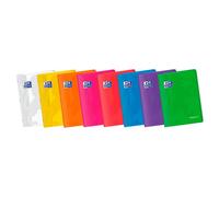 Cuaderno Libreta OXFORD EasyBook Colores Vivos, Din-A4 48H Plástico Cuadros 4 mm.