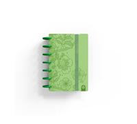 CUADERNO MINI CARCHIVO INGENIOX LDT EDIT - HOJAS DOTS - FORMATO COMPACTO - HOJAS EXTRAÍBLES VERDE