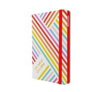 Cuaderno mooving tapa dura a5 96h 90gr. horizontal con goma rainbow