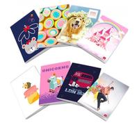 Cuaderno Pigna Maxiquaderno, diseño para niñas, formato A4, cuadriculado, 42 hojas, 80 g, encuadernación en grapas, surtido