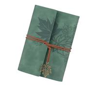 Cuaderno portátil con 6 anillas, cubiertas de carpeta de, cierre de cuerda de 75 hojas para diario, cuaderno de bocetos