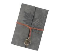 Cuaderno portátil con 6 anillas, cubiertas de carpeta de, cierre de cuerda de 75 hojas para diario, cuaderno de bocetos