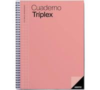 ADDITIO - Cuaderno Tríplex para el profesorado | Planificación mensual y semanal | Evaluación | Tutoría | Reuniones | Papel ecológico | Tamaño 22,5 x 31 cm | Español | Coral