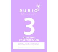 Cuaderno Rubio A4 Estimulacion Cognitiva Atencion Nº 3 (Deterioro Cognitivo Moderado-Grave) (Set de 5)