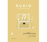 Cuaderno Rubio A5 Operaciones Y Problemas Nº 8 - Sumas Llevando Y Restas Sin Llevar (+6 Años) (Set de 10)