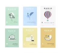 Cuaderno rubio juego 5 cuadernos seleccionados para 3años-11años entre escrituras,operaciones,dibujos,educacion infantil,copetencia lectora,problemas etc... Envio Aleatorios