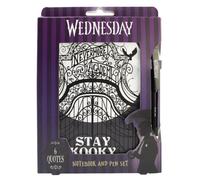 Cuaderno y bolígrafo Nevermore - Wednesday (Miércoles)