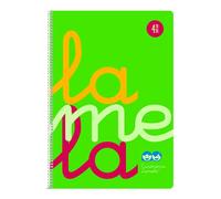 Cuadernos cuarto Flúor pp 4 mm.,- Verde paquete 5 uds.