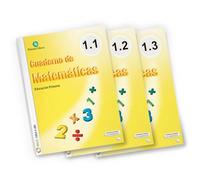 Cuadernos de Matemáticas 1 Cursiva - Pack 3 Cuadernos Trimestrales | Primero de primaria | 6 a 7 Años | Proyecto Todos a Una (PROYECTO PEDAGOGICO TODOS A UNA)