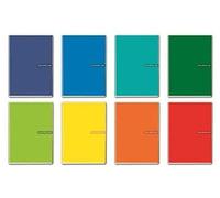 Cuadernos de notas A5 Blasetti Colorclub, con cuadrícula de 5M, 20+1 páginas, 80 g/m², con puntos metálicos, colores surtidos, paquete de 10 unidades